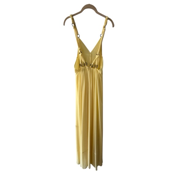New Reiss Carlotta Yellow Maxi Dress Sz 4 - Picture 6 of 9